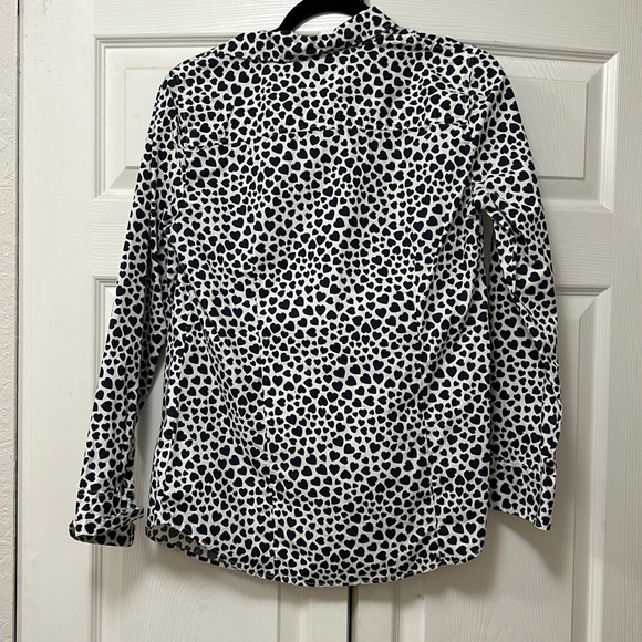 J Crew Heart Patterned button up - Picture 3 of 3